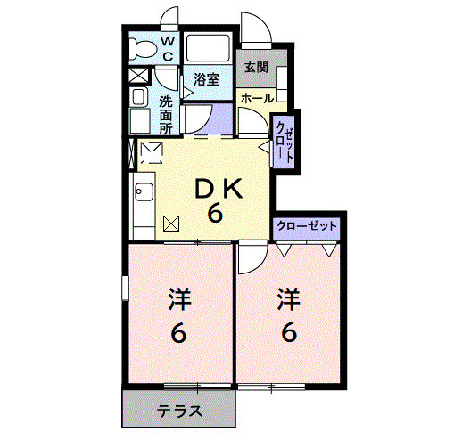 サンフラワー岩波の間取り