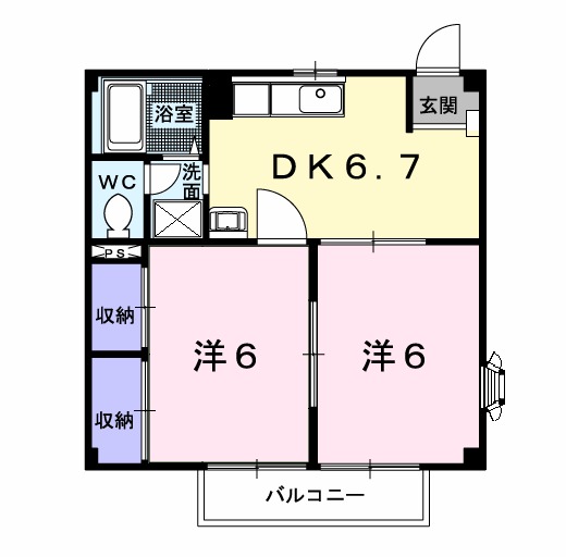 ニューシティ平賀Ⅰの間取り
