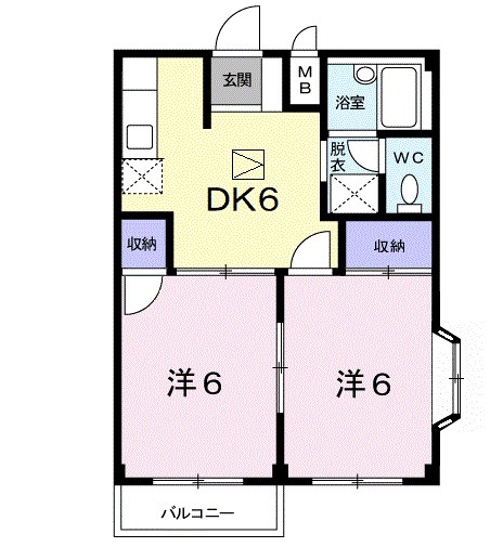 エルディム清水Ⅰの間取り