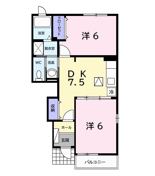 ジャック パレスAの間取り