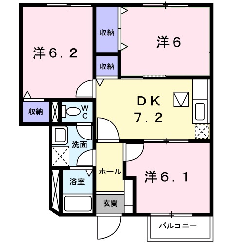 ファミール松葉の間取り