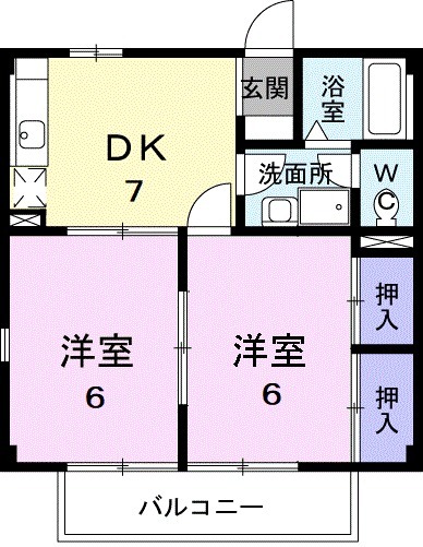 エクセル後田Aの間取り