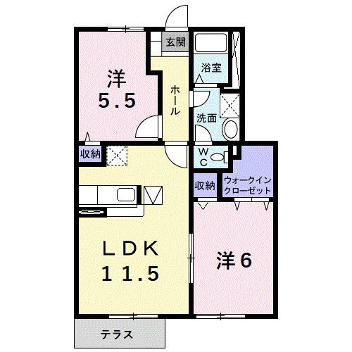 マ-ヴェラスⅠの間取り