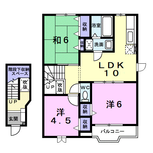 ファミールアサヒⅡの間取り