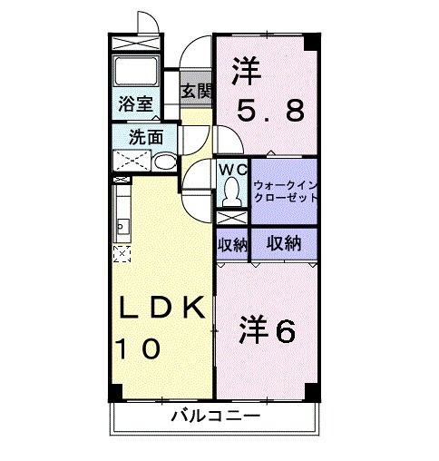 コートピアCの間取り