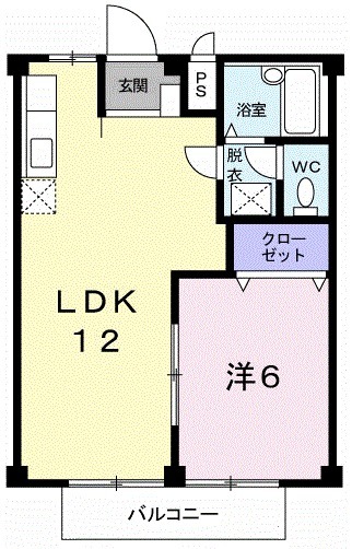 ハイムナカゾネの間取り