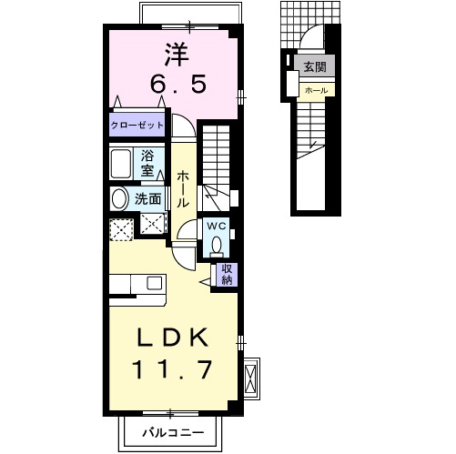 アヴニールBの間取り