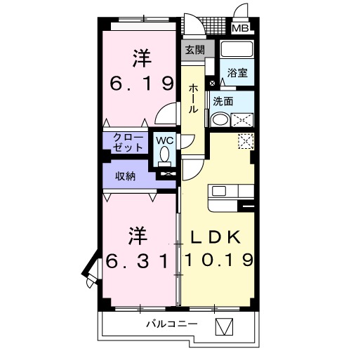 ヴェルデ欅の間取り
