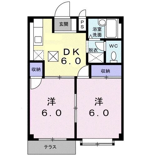 エルディム乗小路の間取り