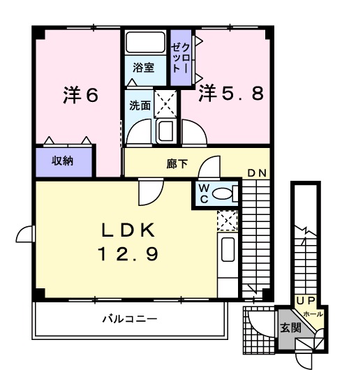 クレストール・ロエールの間取り