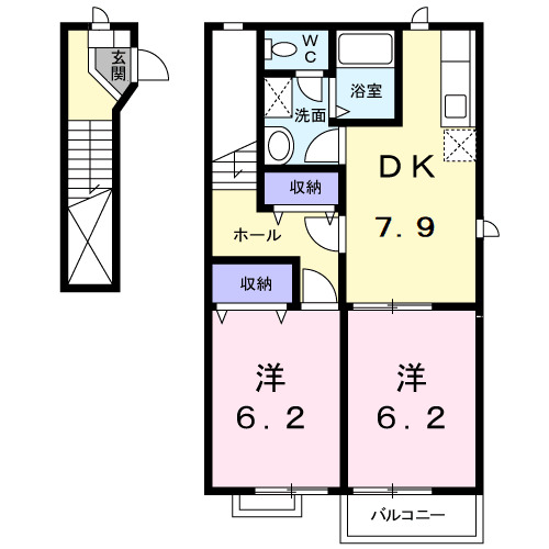 ハートピア中央の間取り