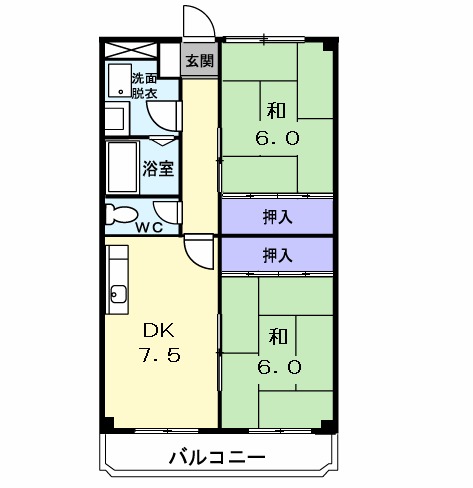 エステート南脇の間取り