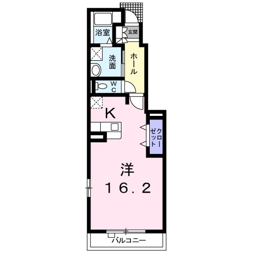 ラフレシ-ル・Kの間取り