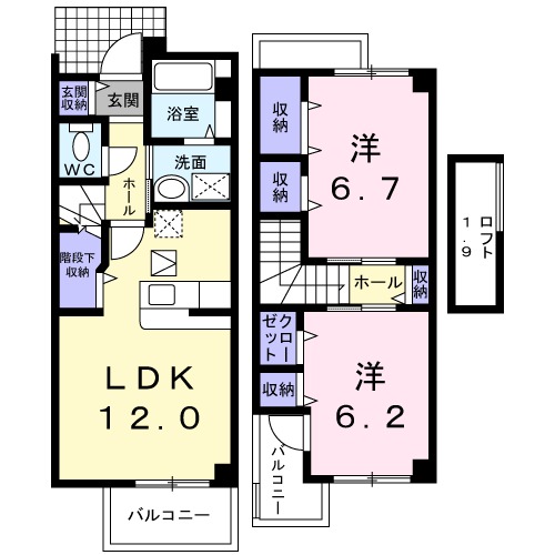 スマイルＫ・Ⅰの間取り