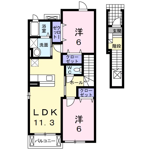 グリーンピュアの間取り