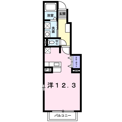 ソレアードⅡの間取り