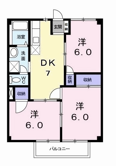 NewグリーンハイツBの間取り