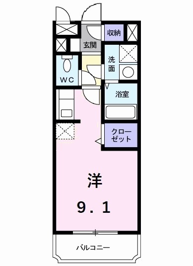レスポワールFの間取り
