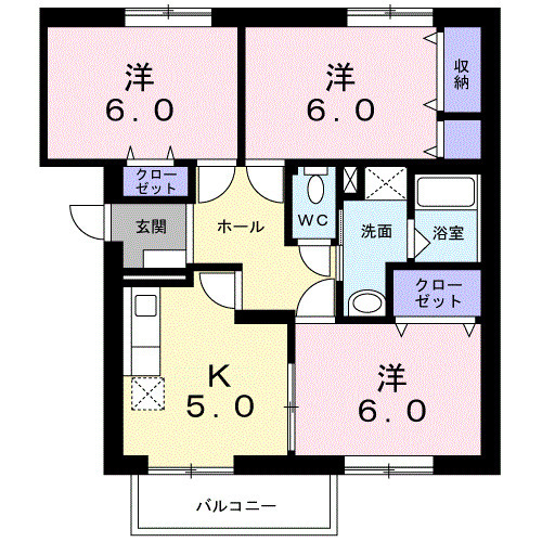エクセル城東Aの間取り