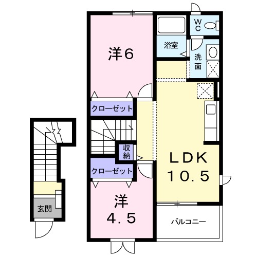 オーシャンヒルズAの間取り
