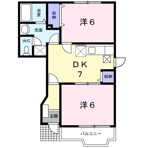 K’sル・クープルⅠの間取り
