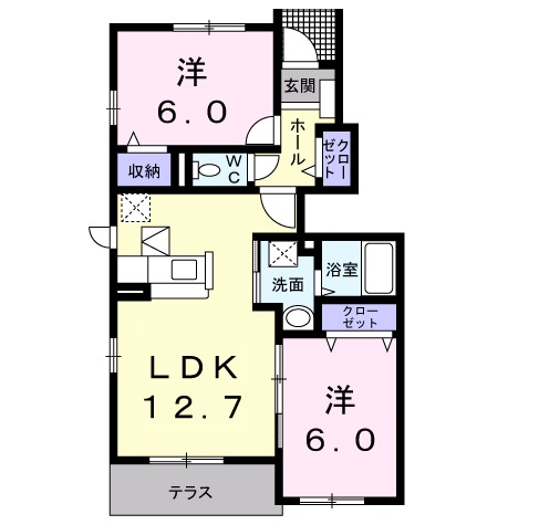 バーミィ　Ⅱの間取り