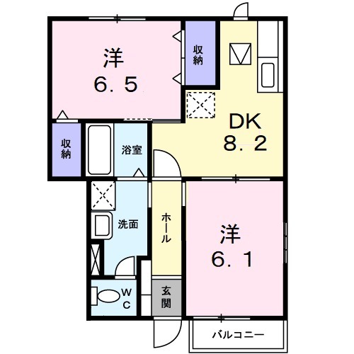 プリムヴェールの間取り