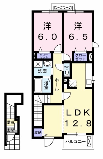 ガーデン ハウス 緑丘Bの間取り