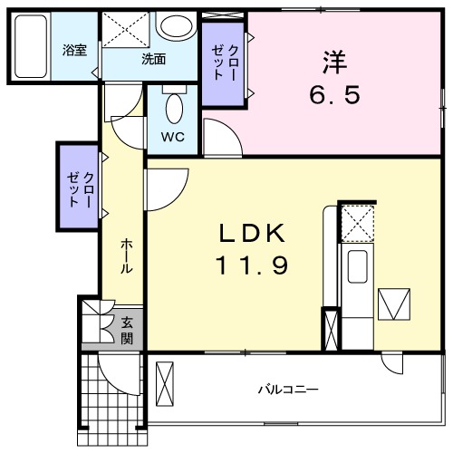 ヌフ・ソレイユの間取り