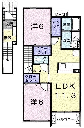 ポートスクエアⅡの間取り