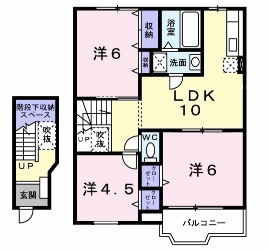 ローゼンハイム　Ｂ・02030号室の間取り