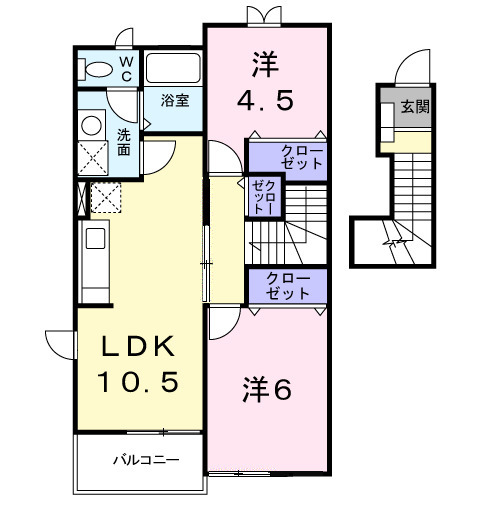 ウエスト 21の間取り