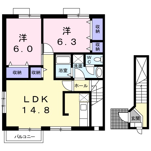 フォレスト21.の間取り