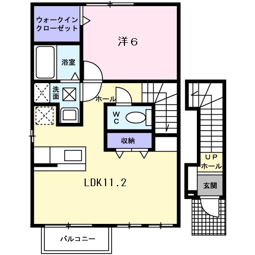 モルティ コートBの間取り