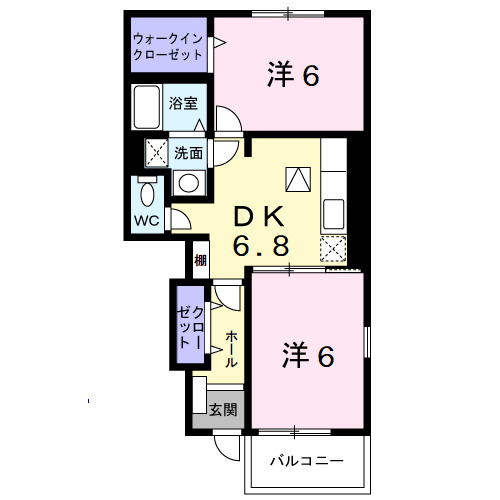 アペルトカーサ 西の間取り