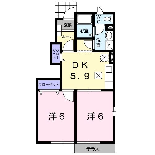 グランシャリオBの間取り