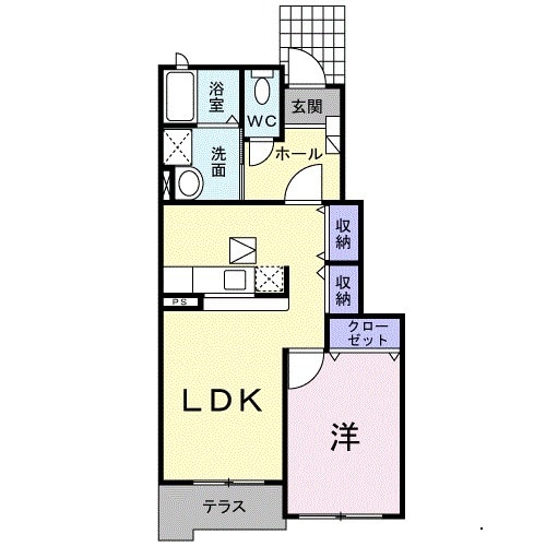 プラシード田村Aの間取り