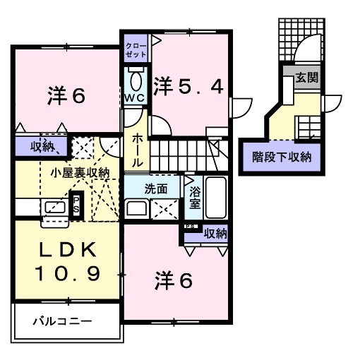 パールハイツ２の間取り