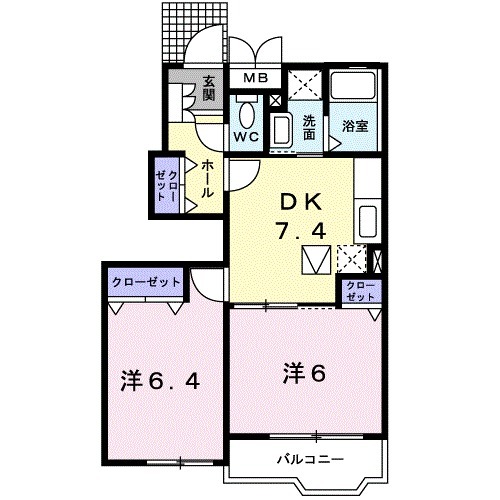 リア フォレスト サガラの間取り