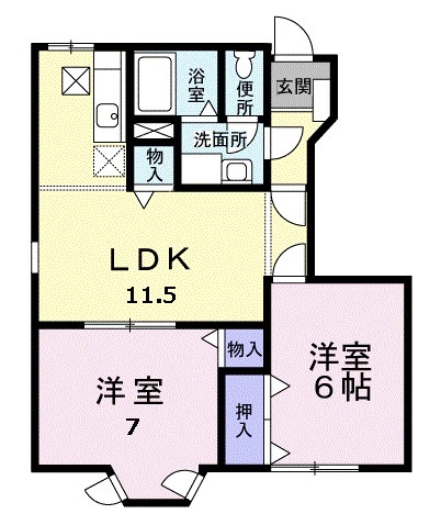 ノーヴァBの間取り