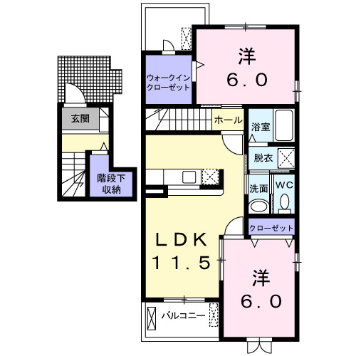 コンフォル ターブルⅠの間取り