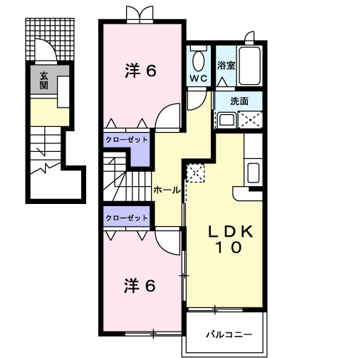 セレノ アルバ Bの間取り