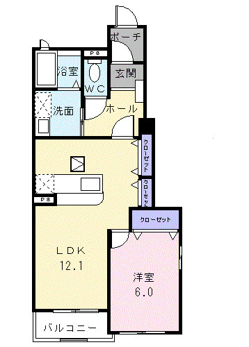 クリアネスⅡの間取り