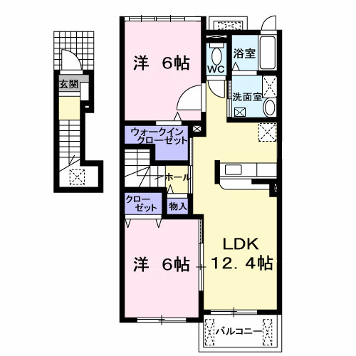 ジェンティーレ A棟の間取り