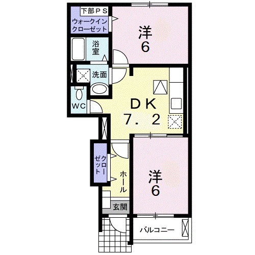 Calme Kurinokiの間取り