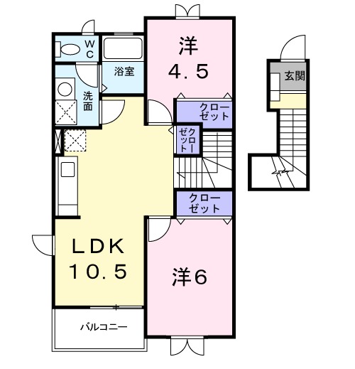 ソレイユ・Ｂの間取り