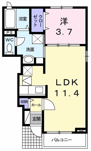 ポラリスⅢの間取り