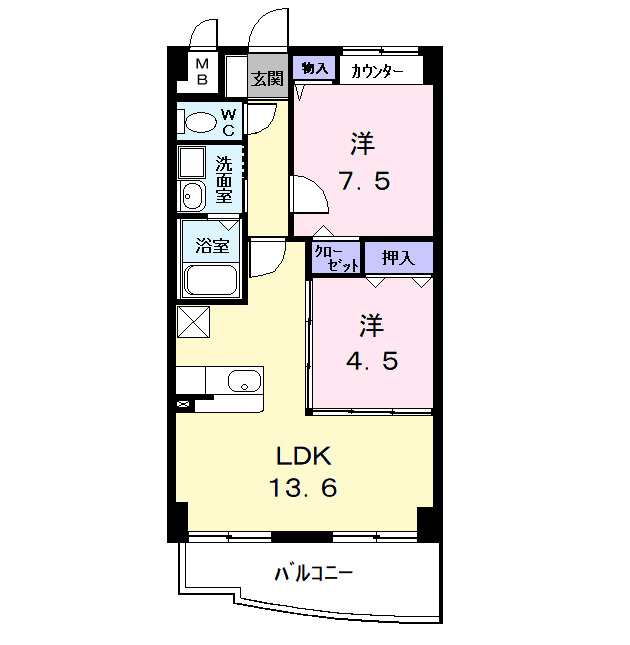 グランツ コートの間取り