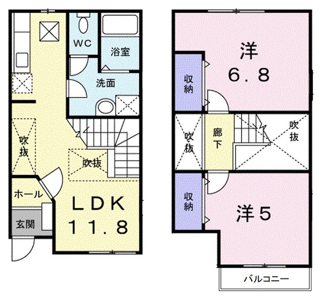 プレーザントハウスDの間取り