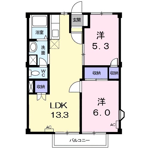 ドリームアキAの間取り